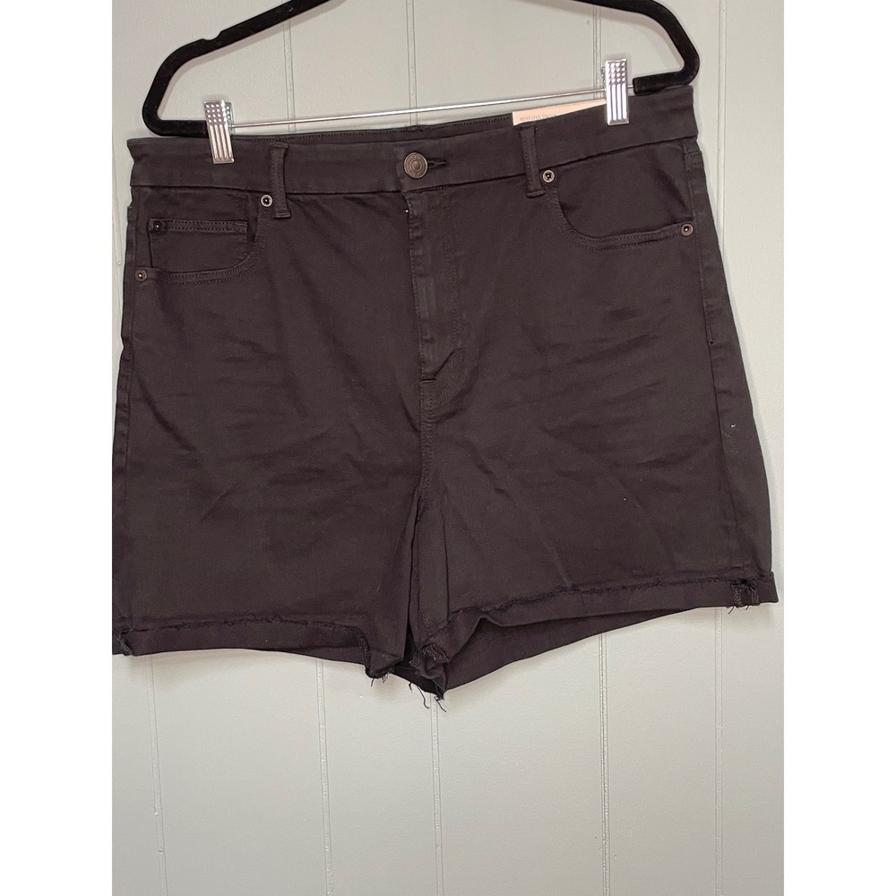 American Eagle Curvy Hi Rise Shortie Ne(X)t Level Stretch Denim Shorts‎ Size 18